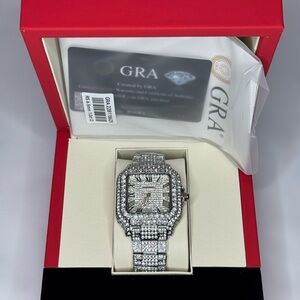 Men’s Iced Out Watch w/ Complimentary Watch Resizing Tool Kit